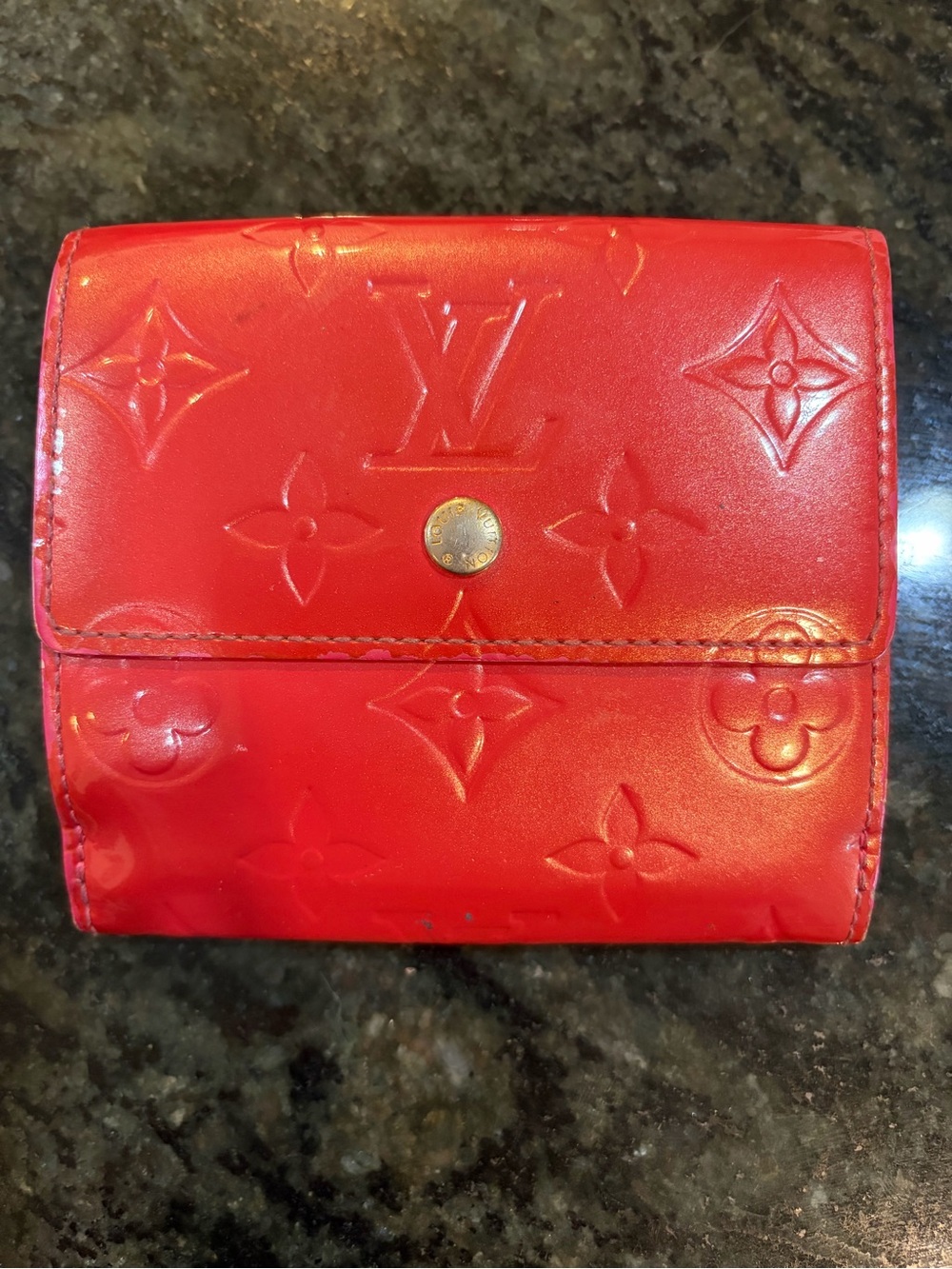 Authentic Louis Vuitton Vernis Elise Wallet